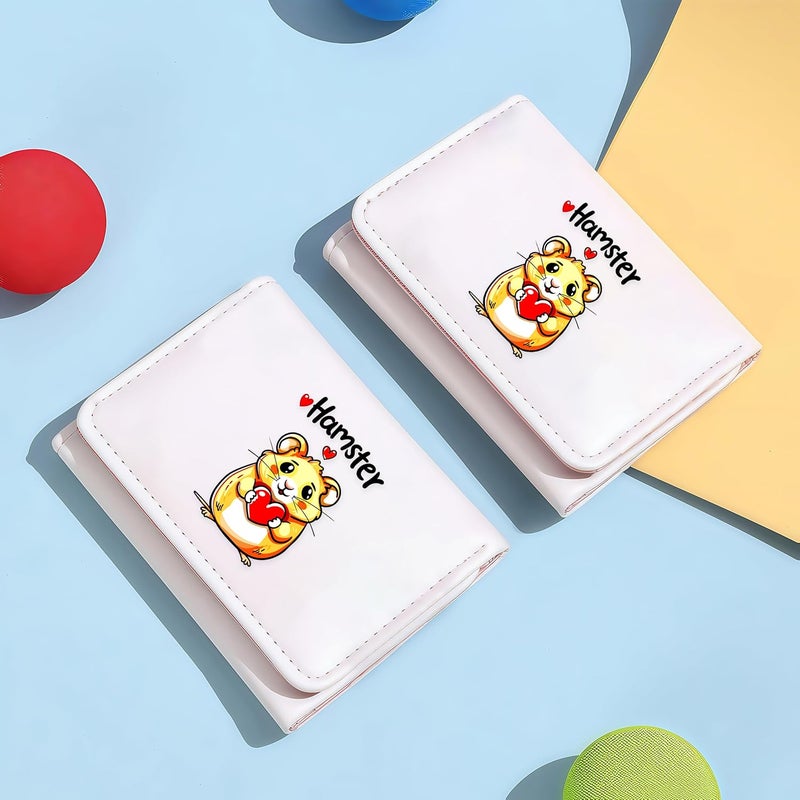 BJDAMAI Hamster Wallet For Teens Kids Girls Age 6,7,8,9,10,11,12, Small Slim Thin Mini Compact Women Wallet, Animal Lovers Gifts Stuff, Cash Card Coin Pocket Window For Female! - Image 5